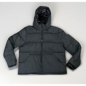 NOIZE Wade Black Quilted Insulated Zip Up Removable Hood Puffer Jacket Men’s XL